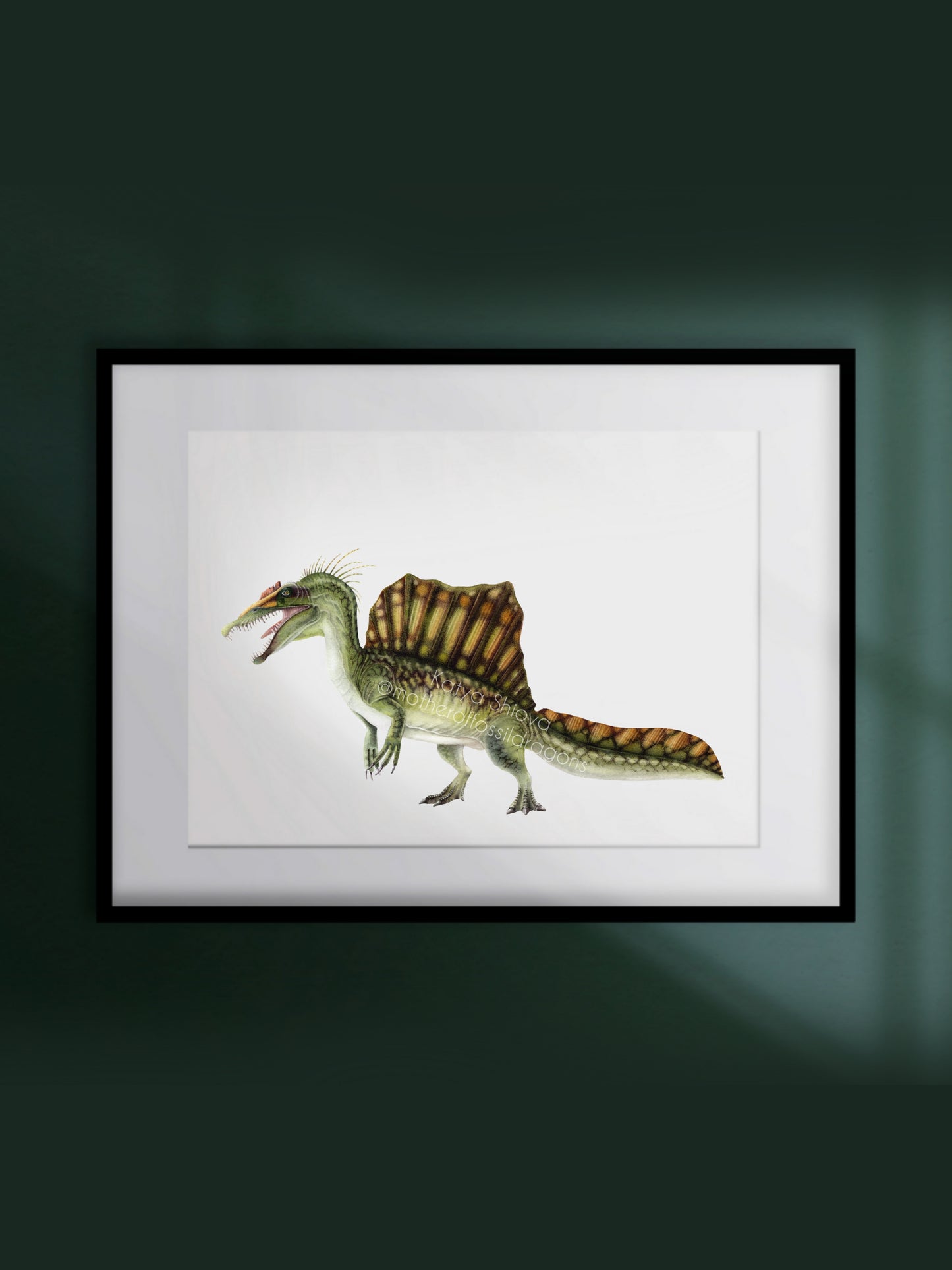 Plesiosaurus, original watercolour art