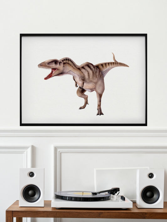 Carcharadonotosaurus, original watercolor art